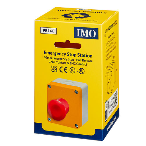Notausschalter-Handbediengerät - PB14C - IMO Precision Controls Limited - mit 1 Taste / IP67