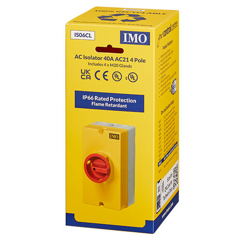 Manueller Trennschalter - IS06CL - IMO Precision Controls Limited - Niederspannung / 4-polig / AC