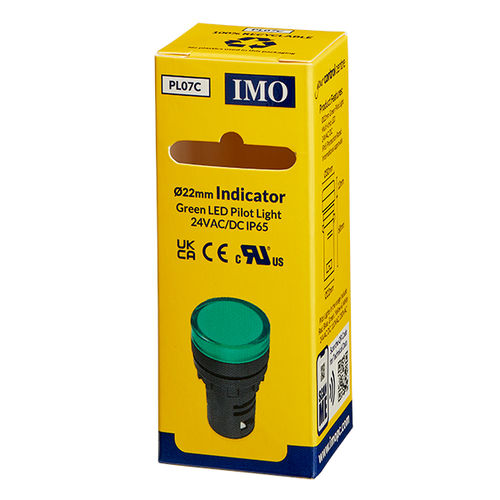 LED-Leuchtmelder - PL07C - IMO Precision Controls Limited - Permanent / für Schalttafeleinbau / IP65