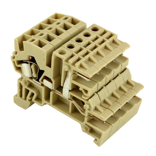Federdruck-Klemmenblock - SCS2.5BEIGE - IMO Precision Controls Limited - auf DIN-Schiene / PCB / Kunststoff