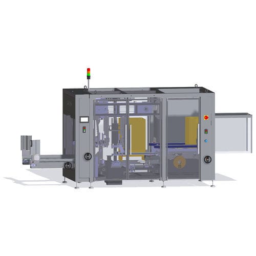 Automatischer Kartonaufrichter - ICF - iXAPACK GLOBAL - mit Klebeband / mit präzisem Faltvorgang / mittlere Taktleistung