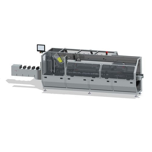 Seitlicher Kartonierer - ILC series - iXAPACK GLOBAL - horizontal / für die Kosmetikindustrie / für Milchprodukte