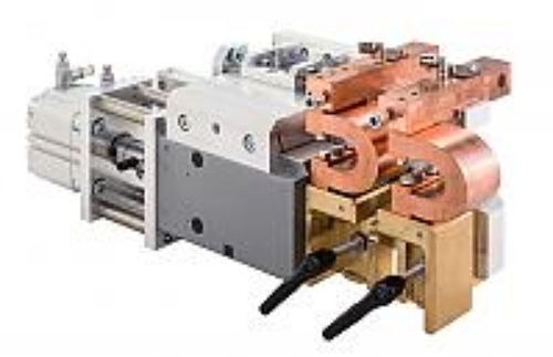Widerstand-Schweißkopf - FP series - AMADA WELD TECH - wassergekühlt / automatisch