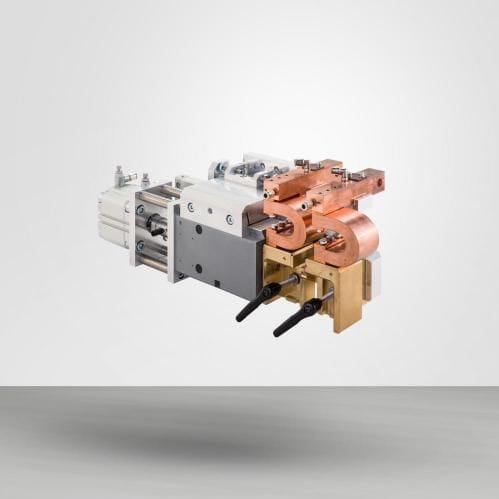 Widerstand-Schweißkopf - FP series - AMADA WELD TECH - wassergekühlt / automatisch