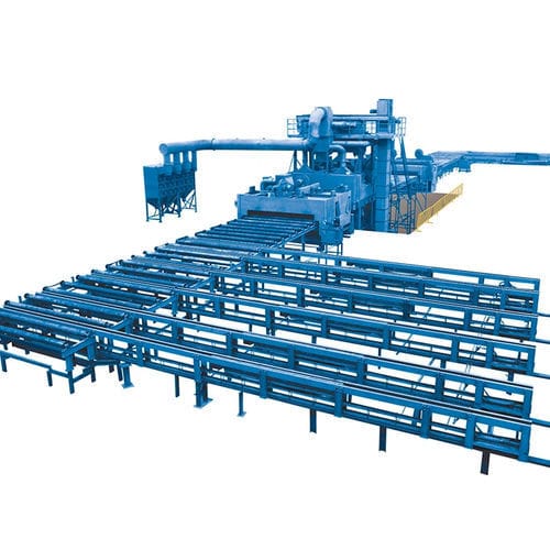 Produktionslinie für Oberflächenvorbearbeitung / Kammer - XQ69  - Shandong Kaitai Shot Blasting Machinery Share Co., - automatisch