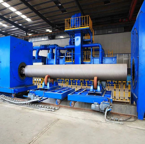Rollbahn-Strahlanlage - QGN series - Shandong Kaitai Shot Blasting Machinery Share Co., - für Rohre / für Rohre / für die Oberflächenreinigung