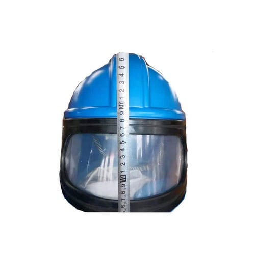 Sandstrahlerhelm - Shandong Kaitai Shot Blasting Machinery Share Co., - Kunststoff / gelb / blau