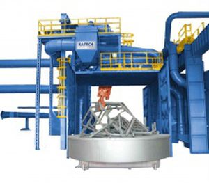 Drehtisch-Strahlanlage - TT-line - Shandong Kaitai Shot Blasting Machinery Share Co., - für Waggons / für Schüttgut