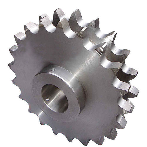 Ketten-Kettenrad - HANGZHOU CHINABASE MACHINERY CO., LTD. - gerade verzahnt / Naben / Edelstahl