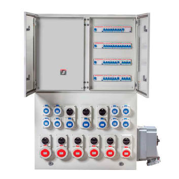 Voll ausgestattetes Elektrogehäuse - COM/BMP series - IDE ELECTRIC, S.L. - tragbar / Stahl / IP65