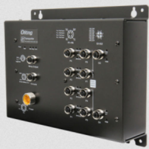 Ethernet-Switch / managed - TPS-3082GT-M12X-BP1-MV - Oring Industrial Networking Corp. - 10 Ports / für Wandmontage / redundant