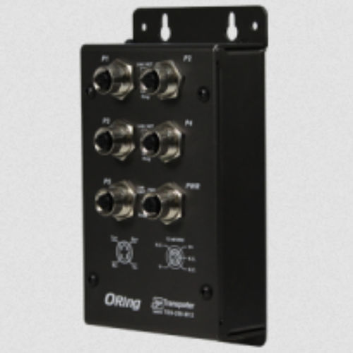 Ethernet-Switch / managed - TES-250-M12 - Oring Industrial Networking Corp. - 5 Ports / 10/100BaseT(X) / wandmontiert