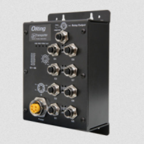 Ethernet-Switch / managed - TGXS-1080-M12  - Oring Industrial Networking Corp. - 8 Ports / Gigabit-Ethernet / wandmontiert