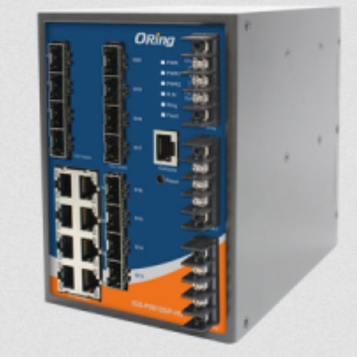 Ethernet-Switch / managed - IGS-P9812GP series - Oring Industrial Networking Corp. - 20 Ports / Gigabit / redundant