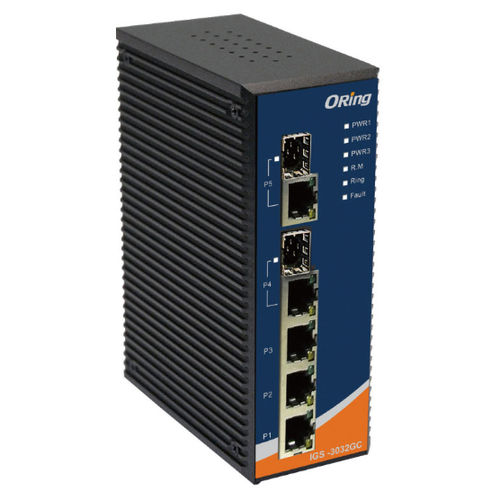 Ethernet-Switch / managed - IGS-3032GC - Oring Industrial Networking Corp. - 5 Ports / 10/100BaseT(X) / Netzwerkschicht 2