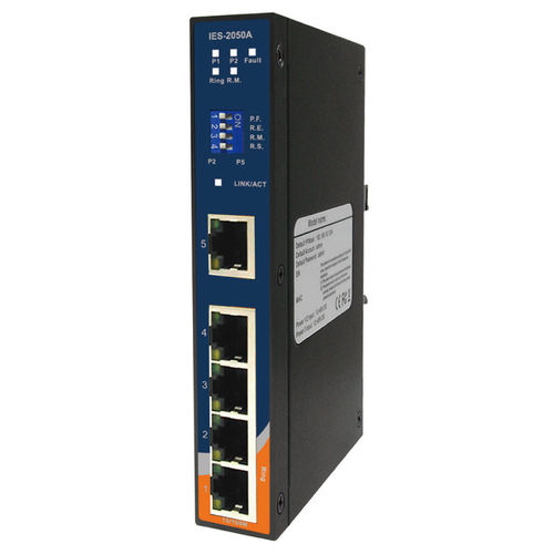Ethernet-Switch / managed - IES-2050A - Oring Industrial Networking Corp. - 5 Ports / 10/100BaseT(X) / Netzwerkschicht 2