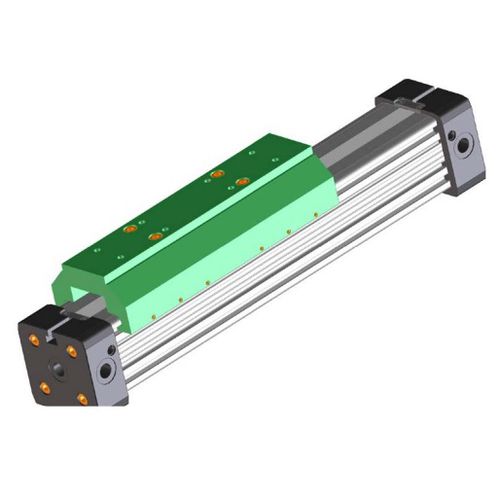 Kolbenstangenloser Zylinder - PLS series - MEDAN - pneumatisch / Aluminium / Führung
