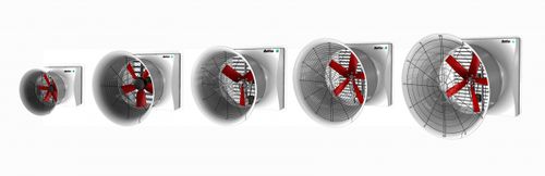 Wandmontierter Ventilator - Multifan - Vostermans Ventilation - Axial / Luftumwälz / Glasfaser