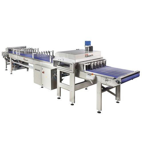 Automatische Brotschneidemaschine für die Industrie - Mod. Butterfly  - Gasparin S.r.l. Brevetti - mit Schneidscheibe / horizontal / mit Teilschnitt