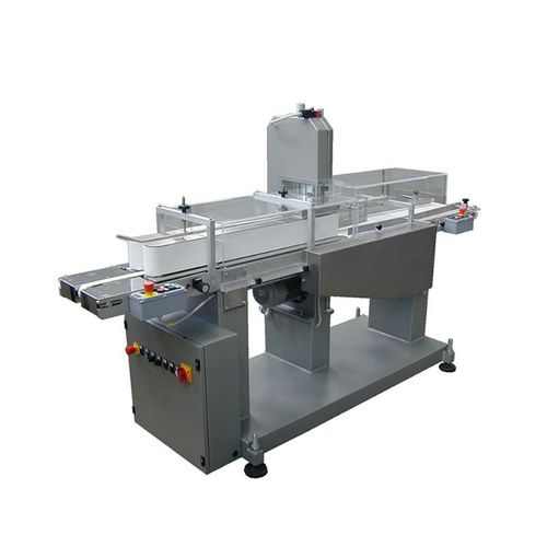 Automatische Brotschneidemaschine für die Industrie - Mod. 110V-DP - Gasparin S.r.l. Brevetti - mit durchlaufendem Bandmesser / vertikal