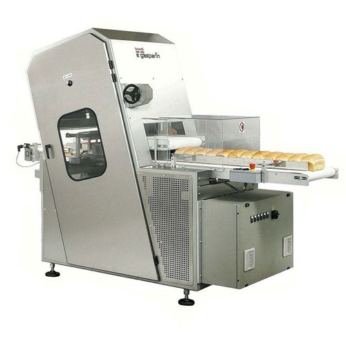 Automatische Brotschneidemaschine für die Industrie - Mod.1700 - Gasparin S.r.l. Brevetti - mit durchlaufendem Bandmesser