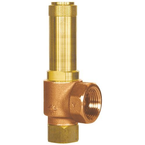 Sicherheitsventil für Gas - 06603 - HEROSE - Bronze / Gewinde / Winkel