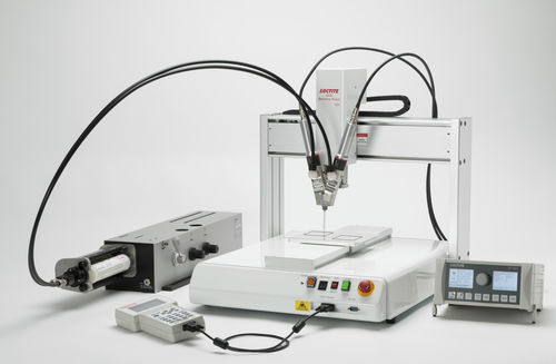 Klebstoff-Dosiersystem - Benchtop Robot Systems - Henkel LOCTITE - für Flüssigkeiten / für Chemikalien / mit Verdrängerpumpe