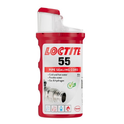 Band-Dichtmasse - LOCTITE 55  - Henkel LOCTITE - Polyamid / zum Gewindeschneiden von Rohren / für Gewindeanschluss