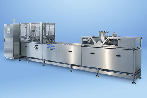 Automatische Abfüllmaschine mit Traysealer - 400 Series - Trepko A/S - Becher / für vorgefertigte Verpackung / für Flüssigkeiten