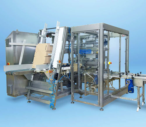 Kartonpacker zur Rundumetikettierung - 710 series - Trepko A/S - automatisch