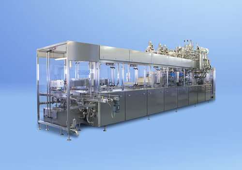 Abfüllmaschine mit Traysealer für vorgefertigte Verpackung - 100 series - Trepko A/S - für Flüssigkeiten / für Margarine / für Käse