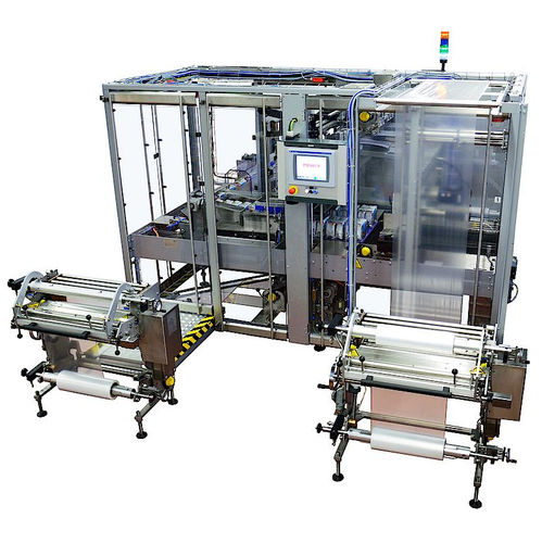 Schrumpffolienverpackungsmaschine mit Schrumpftunnel - FILMline CMB - meurer Verpackungssysteme GmbH - Schrumpffolien / Inline / servogesteuert