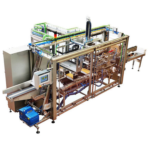 Kartonpacker Traypacker / zur Rundumetikettierung - CM/TP - meurer Verpackungssysteme GmbH - automatisch / für die Lebensmittelindustrie / kontinuierlich