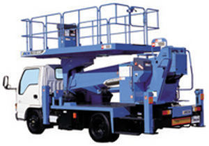 LKW-montierte Teleskoparbeitsbühne - TZ12A - Aichi Corporation - hydraulisch / für Außenbereich