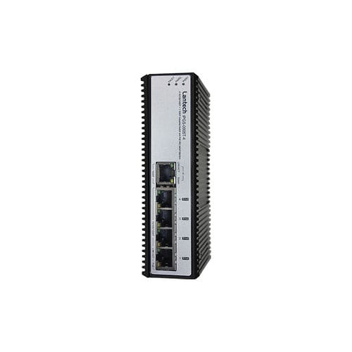Ethernet-Switch / unmanaged - IPGS-0005T-4 series - Lantech Communications Europe GmbH - 5 Ports / für DIN-Schiene / wandmontiert