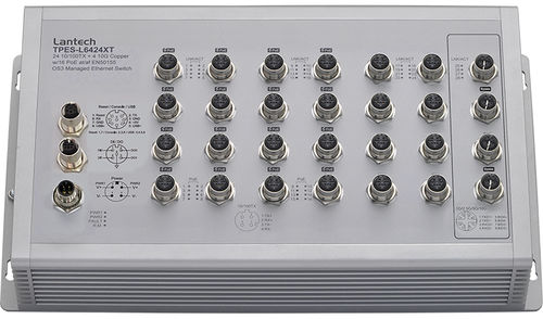 Ethernet-Switch / managed - TPES-L6424XT series - Lantech Communications Europe GmbH - 28 Ports / 5G / wandmontiert