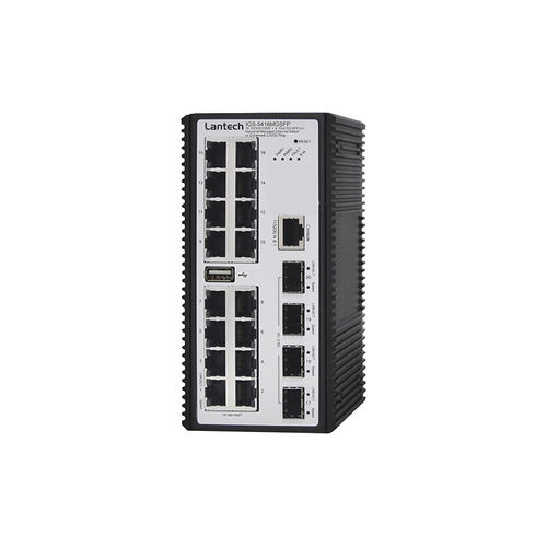 Ethernet-Switch / managed - IPGS-5416MGSFP series - Lantech Communications Europe GmbH - 20 Ports / Gigabit / für DIN-Schiene