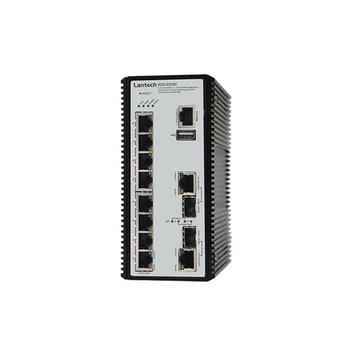 Ethernet-Switch / managed - IGS-3208C series - Lantech Communications Europe GmbH - 10 Ports / Gigabit / für DIN-Schiene