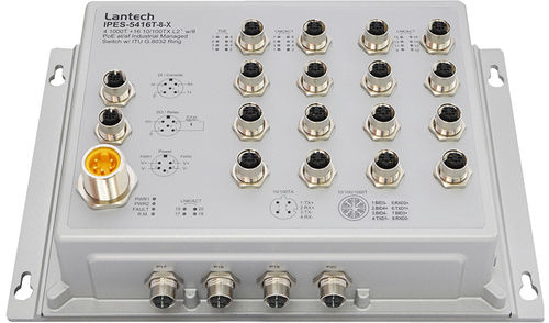 Ethernet-Switch / managed - IPES-5416T-8 series - Lantech Communications Europe GmbH - 20 Ports / Gigabit / wandmontiert