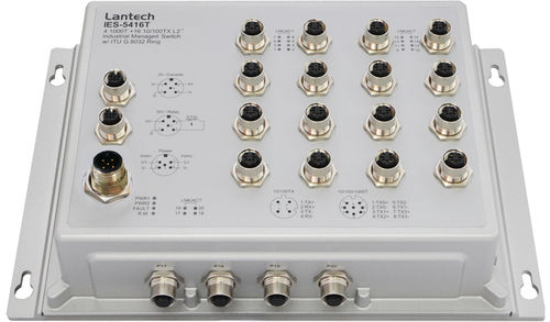 Ethernet-Switch / managed - IES-5416T series - Lantech Communications Europe GmbH - 20 Ports / Gigabit / Standard