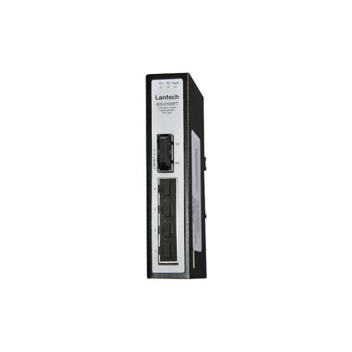 Ethernet-Switch / unmanaged - IES-0104FT series - Lantech Communications Europe GmbH - 5 Ports / für DIN-Schiene / wandmontiert