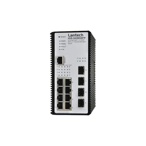 Ethernet-Switch / managed - IGS-3408GSFP series - Lantech Communications Europe GmbH - 12 Ports / Gigabit / Netzwerkschicht 2