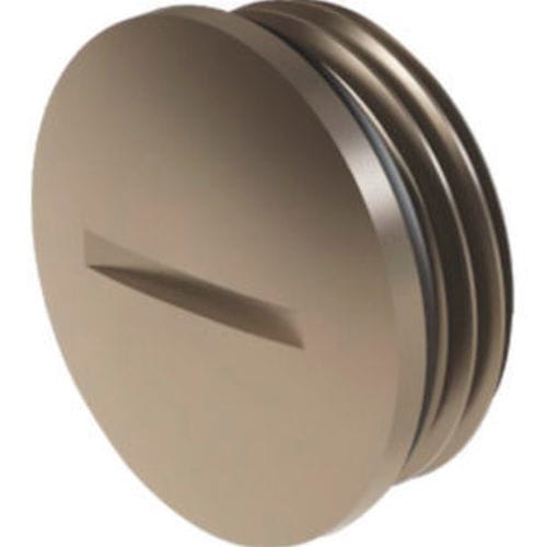 Runder Stopfen - BK series - ORTAC - Gewinde / vernickeltes Messing / Nickel