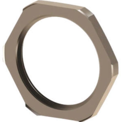 Sechseckige Gegenmutter - OMBLT 01 - ORTAC - vernickeltes Messing / Gewinde