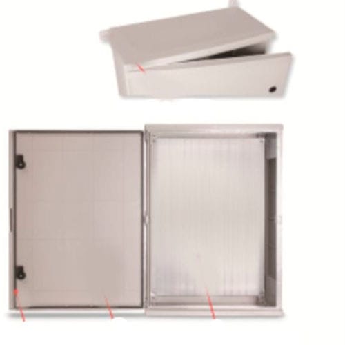Wandmontiertes Gehäuse - OP1002 - ORTAC - rechteckig / ABS / Polycarbonat
