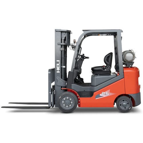 LPG-Gabelstapler - CP(Q) series - Anhui HeLi Co.,Ltd. - Sitz / für Materialumschlag / mit Elastikreifen