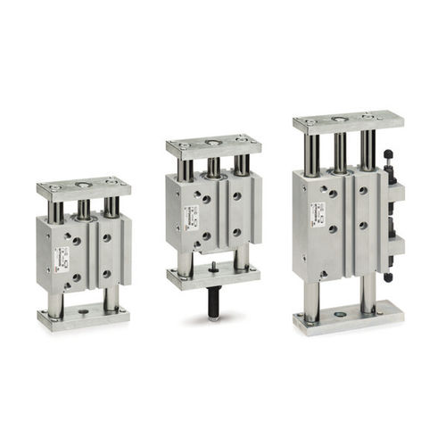 Zylinder mit integrierter Führung - QCTF, QCBF series - CAMOZZI AUTOMATION - pneumatisch / mit Magnetkolben / doppeltwirkend