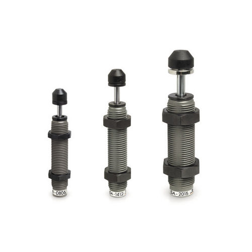 Stoßdämpfer - SA series - CAMOZZI AUTOMATION - hydraulisch / Stahl / mit selbstausrichtender Kompensation