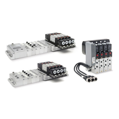 Plug-in-Ventilinsel - 3 series - CAMOZZI AUTOMATION - Schieber / mit elektrischer Bedienung / pneumatisch gesteuert