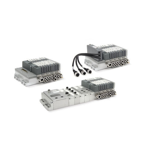 Schieber-Ventilinsel - HN series - CAMOZZI AUTOMATION - mit elektrischer Bedienung / pneumatisch gesteuert / 2/2-Wege